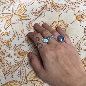 NEW Fire Opal Sterling Ring